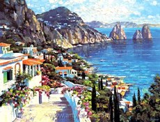 Isle of Capri by Howard Behrens Tile mural